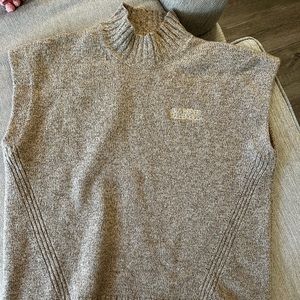 Size large GANNI sweater vest in beige. Great for spring, fall, and winter. Soft